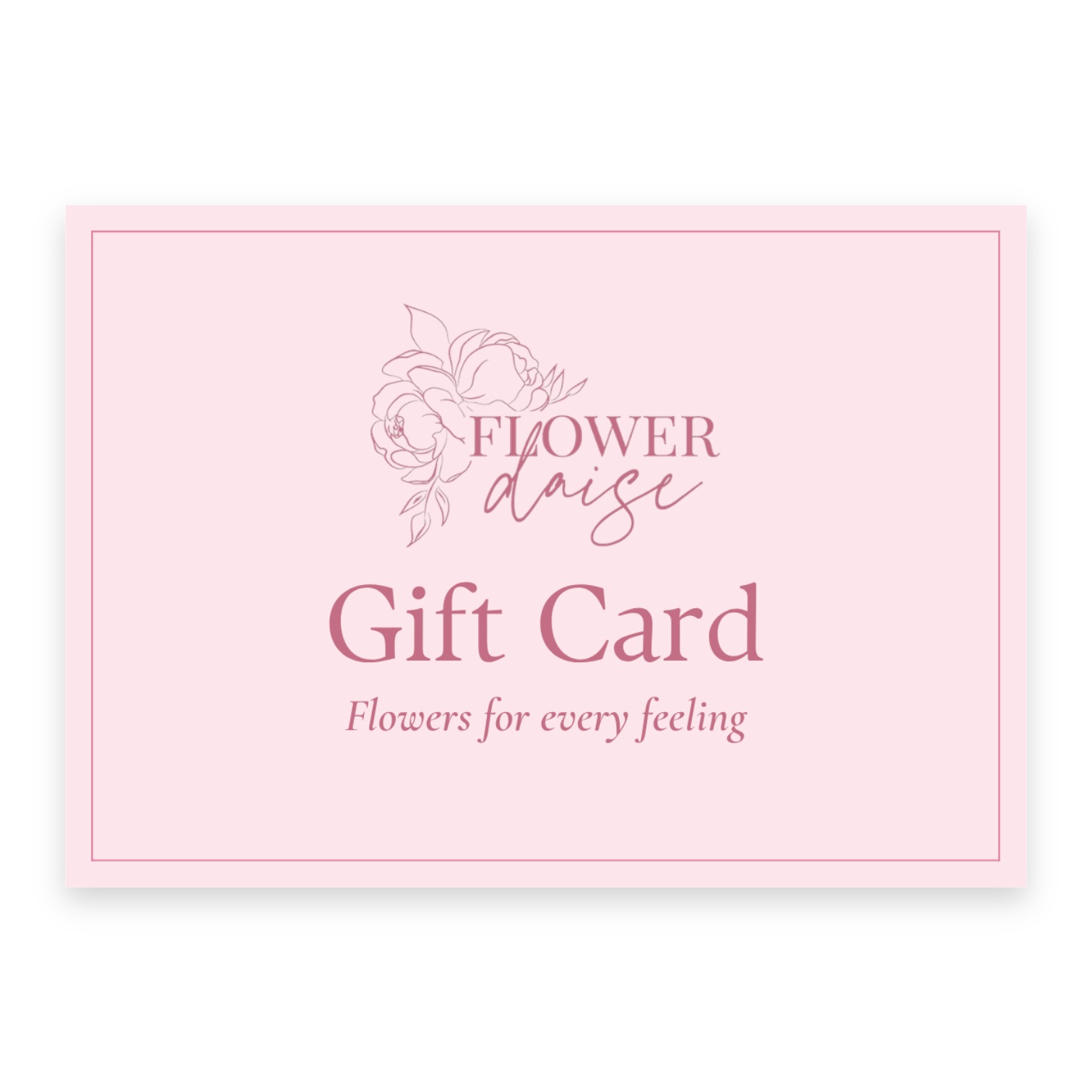 Flower Daise gift card